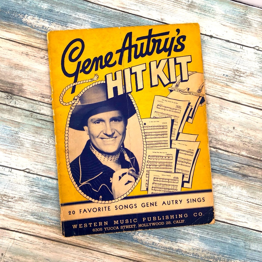 Gene Autry’s Songs Book Hit Kit-20 Songs- 1946 Western Music